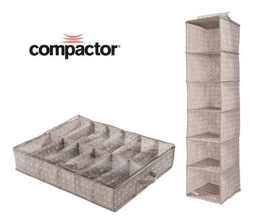 Imagen 2 de 7 de Set Organizador Bajo Cama 12 Zapatos + 6 Estantes Ordena !