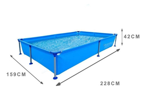 Alberca Rectangular Estructural 2.28 M Capacidad 1200 Lt