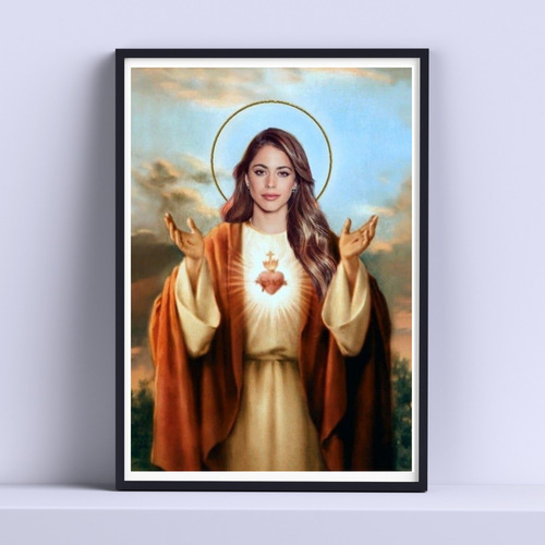 Cuadro Tini Jesus Vidrio 30x40cm Listo P Colgar