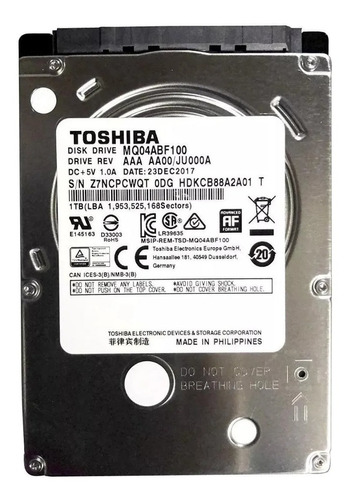 Disco Rígido 1tb Interno Toshiba Mq02abd100h Aproveite