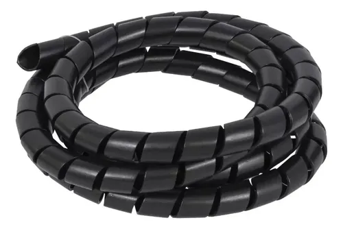 Mz Plastic 3/4 - 5 Metros cor preto organizador de fios cabos esp...