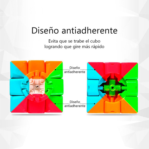 Imagen 8 de 10 de Cubo Rubik 3x3 Qiyi Warrior S De Velocidad + Estuche