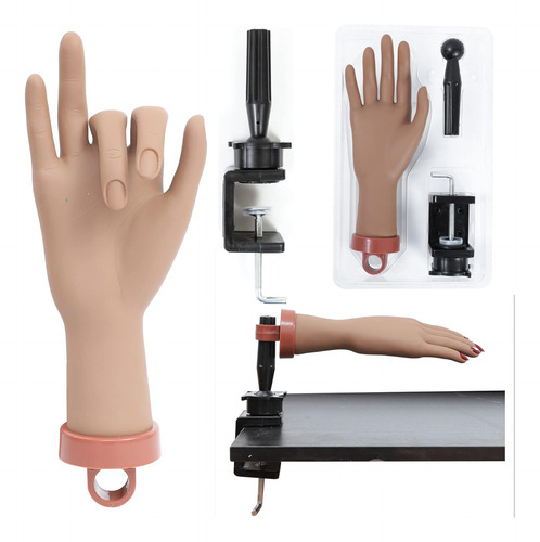 Kit De Mano De Práctica Para Uñas Acrílicas, Mano Falsa Para