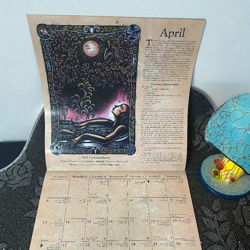 Calendario Brujas 2025 Llewellyn,wicca Guía Mágia Mes,inglés