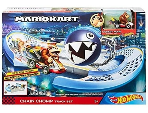 Pista Mario Kart Mario Bros Chain Chomp Track Set Hot Wheels