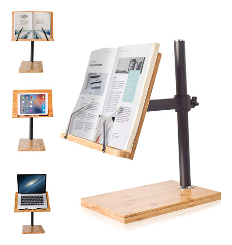 Wishacc Soporte Para Libros De Altura Ajustable De Tamaño