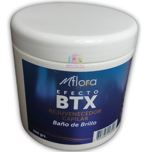 Crema Capilar Btx Mflora Baño De Brillo 550g Rejuvenecedor