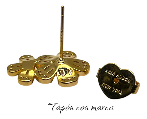 Aretes Acero Inoxidable Flores Circonias Kate S