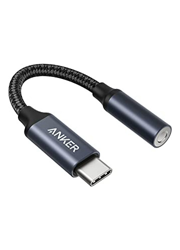 Adaptador De Audio Anker Usb C A 3,5 Mm, Cable De Nailon Mac