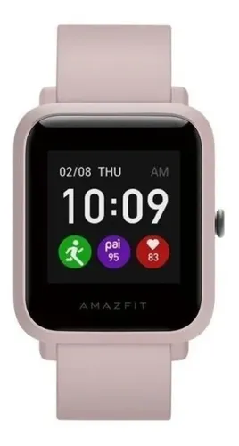 Smartwatch Amazfit Bip 5 Sport 1.91 caja pastel pink, malla rosa de  silicona y bisel de plástico