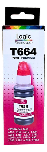 Tinta Botella T664 70 Ml Premium Para Epson