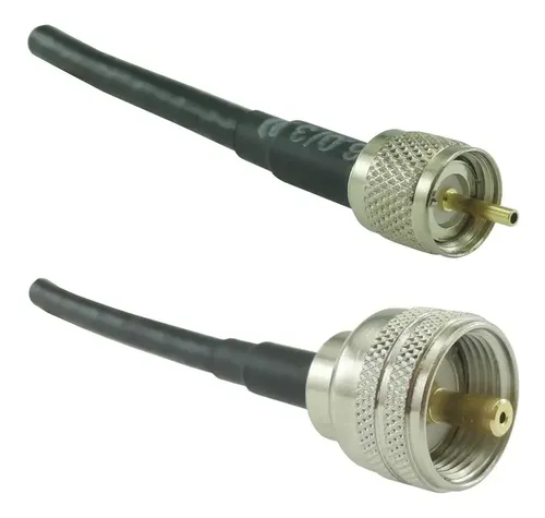 Cavo Coassiale RG-58 25 Ft &ndash; Connettori PL-259 &ndash; Prodotto Negli USA Per Radio CB, HAM, VHF/UHF