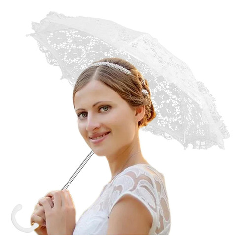Guarda-chuva De Renda Branca Para Casamento Guarda-chuvas De
