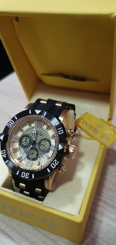 Rel gio Invicta 23705 Pro Diver Masculino Banhado A Ouro 18k