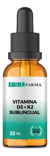 Vitamina D3 10.000 Ui + K2 120 Mcg Sublingual Vegan 60 Doses Framboesa