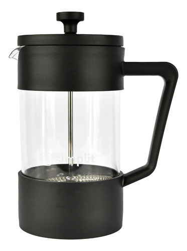 Pack Cafetera Francesa + Espumador 4 En 1 Negro Simplit