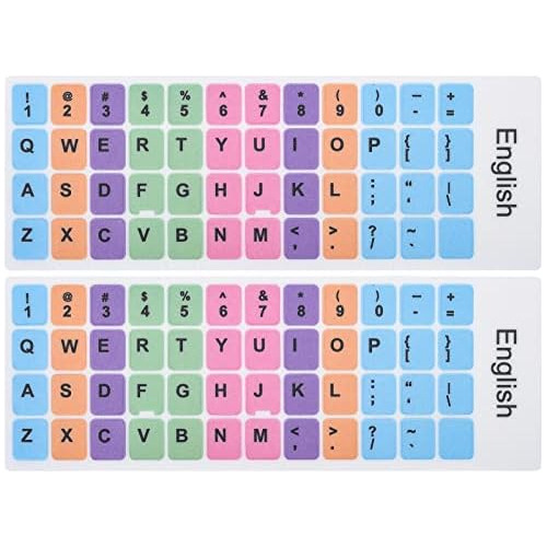 2 Pegatinas De Repuesto Teclado Inglés, Pegatinas De R...