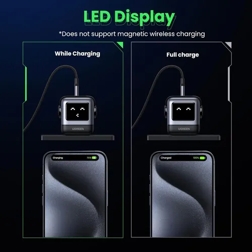 Cargador Ugreen Robot Negro 30w 1 Usb-c (15550)