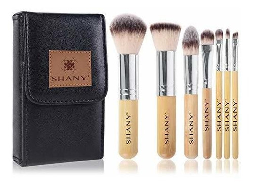 Set Brochas Maquillaje Bambú Shany