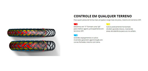 Combo Pneus Honda Xr 250 Tornado Dianteiro + Traseiro