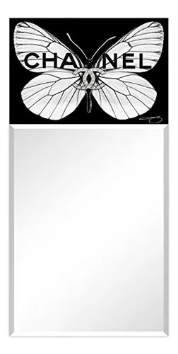 Espejo Rectangular Mariposa Con Vidrio Templado - Listo Para