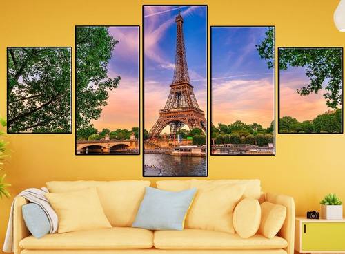 Cuadro Decorativo Torre Eiffel Paris Paisajes Francia 80x150