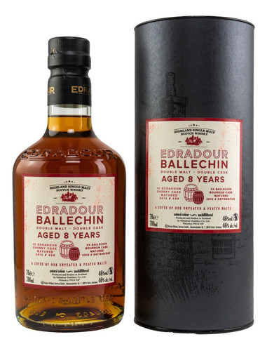 Whisky Edradour Ballechin Aged 8 Years Con Estuche Oferta!