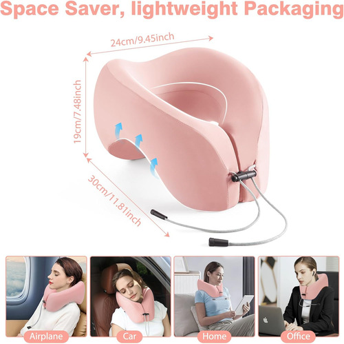 Almohada Para El Cuello De Avión, Almohada De Viaje De Espum