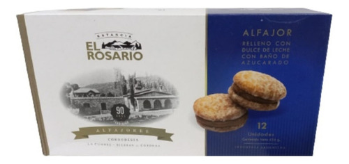 Alfajor Estancia El Rosario Dulce De Leche X12 Unidades