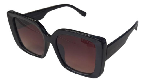 Óculos De Sol Bulget Bg8054 Feminino Preto Marrom 53mm