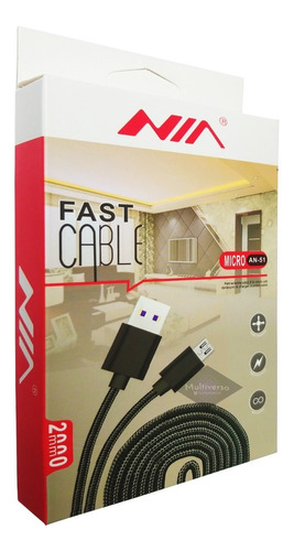 Fast Cable Usb A V8 Microusb Model An-51 Super Compatibilida
