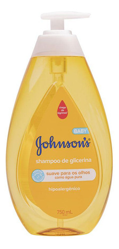 Kit C/ 4 Shampoos Johnsons Baby Regular 750ml