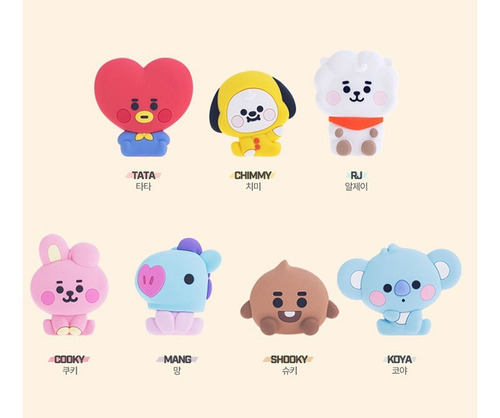 Pelucias Bts Bonecos Fofos Bt21 Kpop Armys Todos 7 Mascotes