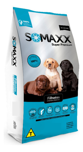 Ração Somaxx Super Premium Cães Filhotes 15kg