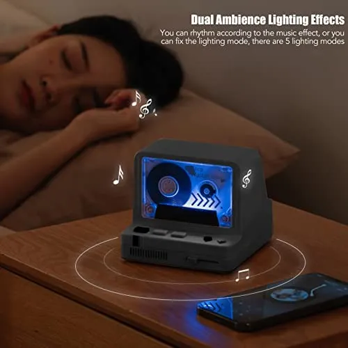 Altavoz Bluetooth Portátil, Reproductor De Música De Casete