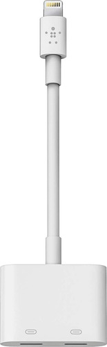 Belkin - Lightning Audio With Charge Adapter - White