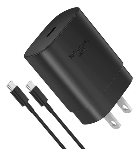 Cargador Tipo C Para Samsung S22 S25 S20 Carga Rápida 25w