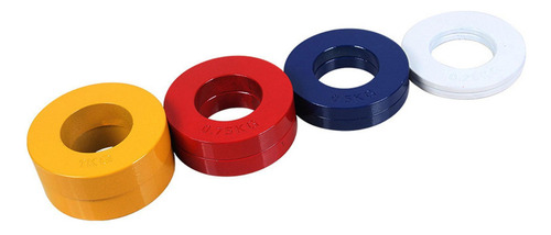 2 Piezas De Placas De Peso Fraccionadas Cambio Rojo 0,75 Kg