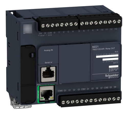 Tm221ce24r Plc Logic Controller, Modicon M221, 24 Io, Relay