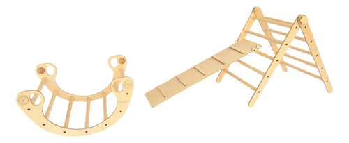 comprar Nanu Pikler Triángulo Chico Con Rampa Y Arco Montessori Color Natural