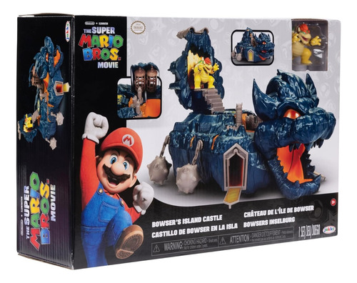 Castillo Bowser Isla Lava Super Mario Movie Caja Con Detalle