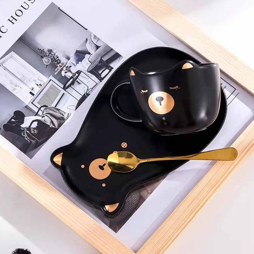 Imagen 2 de 3 de Set Osito - Taza + Plato + Cuchara