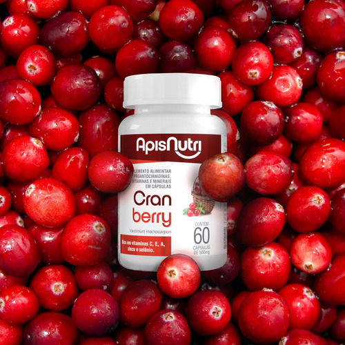 Cranberry 300mg 60 Caps - Apisnutri