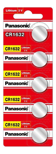 Pila Panasonic Litio Cr1632 Tira Con 5 Pilas