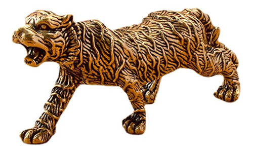 Adornos De Tigre De Cobre, Estatua De Tigre Realista Para