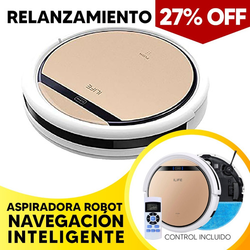 Robot Aspiradora Ilife V5s Barre Aspira Trapea + Envio W01