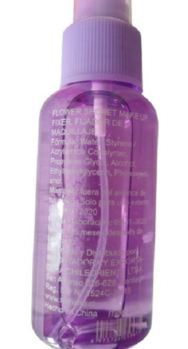 Spray Fijador Primer De Maquillaje Makeup 100ml Flowersecret