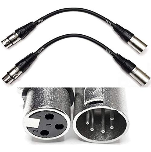 Cess-018 Xlr5m A Xlr3f Cable Adaptador Dmx512 - 6 Pulgadas 5