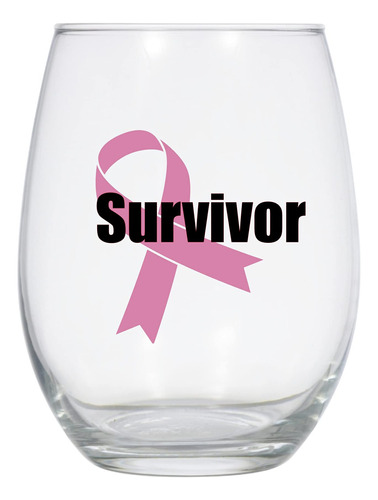 Cancer Survivor Large 21 Oz Copa De Vino, Joder Cancer, I Be