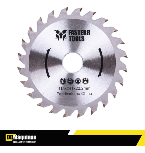 Disco De Serra 115mm 24d Fasterr Fstc03 Cor Prateado